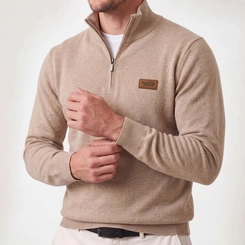 Suéter Masculino Red Nose Tricô Meio Zíper Gola Alta Original