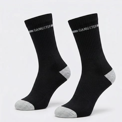 Kit 3 Pares De Meias Masculinas Atoalhadas Cano Médio Gangster