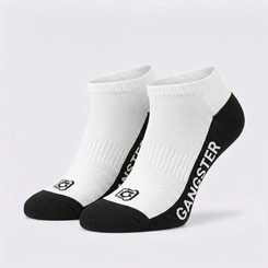 Kit 3 Pares De Meias Masculinas Invisíveis Atoalhadas Gangster