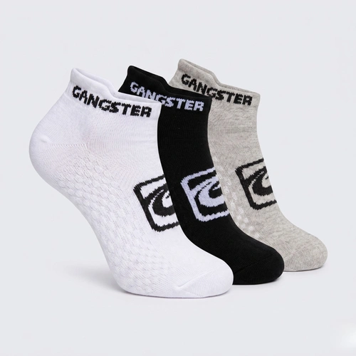 Kit 3 Pares De Meias Masculinas Soquete Atoalhadas Gangster