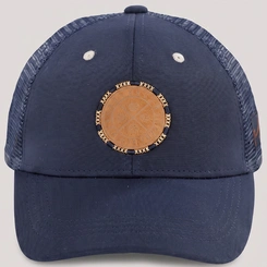 Boné Masculino Strapback Aba Curva Trucker Com Logo Gangster
