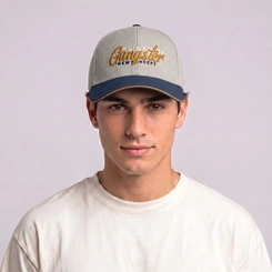 Boné Masculino Strapback Aba Curva Authentic Gangster
