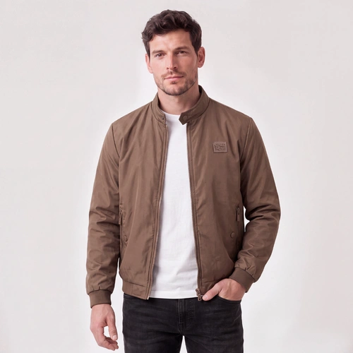 Jaqueta Corta Vento Masculina Red Nose com Zíper e Bolsos