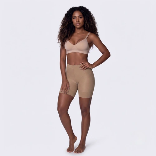 Shorts Modelador Feminino Selene Compressão Média Levanta Bumbum