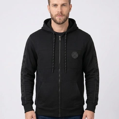 Blusa De Moletom Masculina Com Capuz E Zíper Gangster
