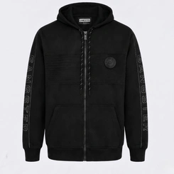 Blusa De Moletom Masculina Com Capuz E Zíper Gangster