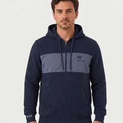 Blusa De Moletom Masculina Com Capuz E Zíper Gangster