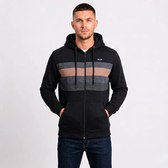 Blusa De Moletom Masculina Bicolor Com Zíper E Capuz Gangster