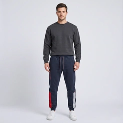 Calça De Moletom Masculina Com Recortes Overcore