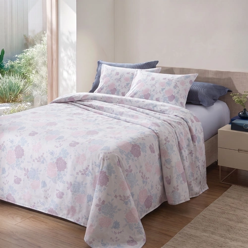 Jogo De Cama Queen Essenciale 4 Peças 100% Algodão Corttex