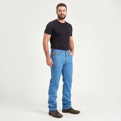 Calça Jeans Masculina Kaeru Elastano Tradicional Reta