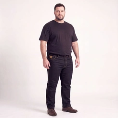 Calça Jeans Masculina Kaeru Elastano Tradicional Reta Plus