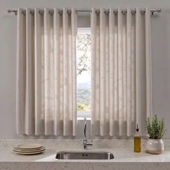 Cortina Para Cozinha Rubi 2,20m x 1,20m Estampa Bella Janela