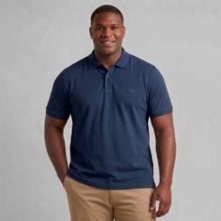Camisa Polo Masculina Manga Curta Piquet Plus Size Lisa