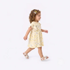 Vestido Infantil Menina Estampado Abelhinhas Rovi Kids