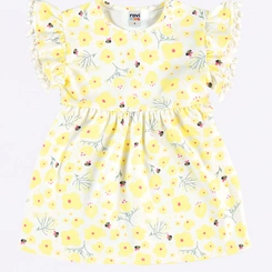 Vestido Infantil Menina Estampado Abelhinhas Rovi Kids