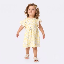 Vestido Infantil Menina Estampado Abelhinhas Rovi Kids