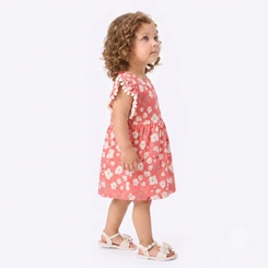 Vestido Infantil Menina Estampado Abelhinhas Rovi Kids