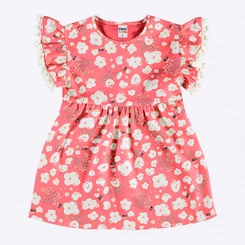 Vestido Infantil Menina Estampado Abelhinhas Rovi Kids