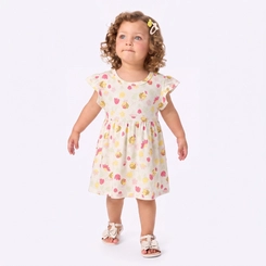 Vestido Infantil Menina Estampado Abelhinhas Rovi Kids