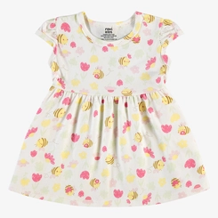 Vestido Infantil Menina Estampado Abelhinhas Rovi Kids