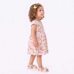 Vestido Infantil Menina Estampado Abelhinhas Rovi Kids