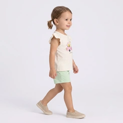 Conjunto Infantil Menina Blusa E Shorts Abelhinha Rovi Kids