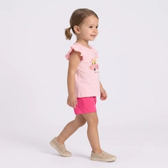 Conjunto Infantil Menina Blusa E Shorts Abelhinha Rovi Kids