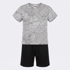 Conjunto Juvenil Masculino Camiseta E Bermuda Street Rovitex
