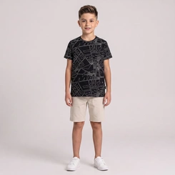 Conjunto Juvenil Masculino Camiseta E Bermuda Street Rovitex