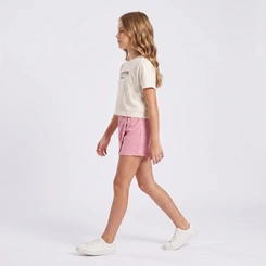 Conjunto Juvenil Feminino Blusa E Shorts Saia Blossom Rovitex