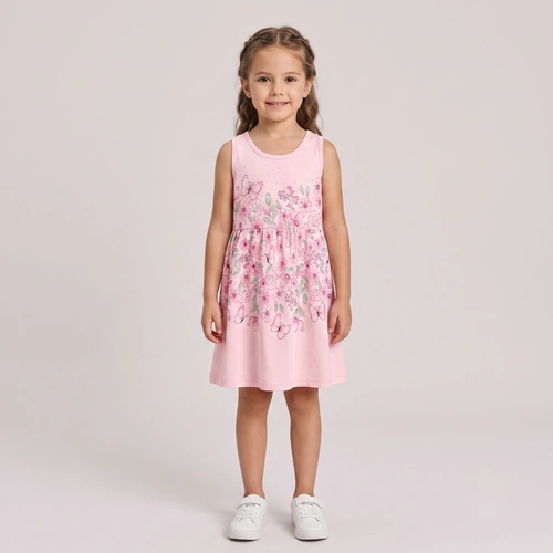 Vestido Infantil Menina Estampado Flores Rovi Kids