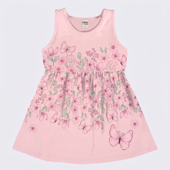 Vestido Infantil Menina Estampado Flores Rovi Kids