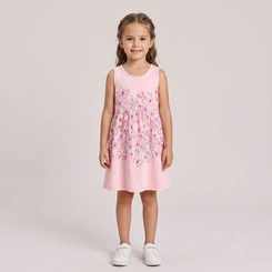 Vestido Infantil Menina Estampado Flores Rovi Kids
