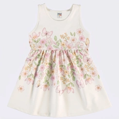 Vestido Infantil Menina Estampado Flores Rovi Kids