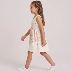 Vestido Infantil Menina Estampado Flores Rovi Kids
