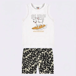 Conjunto Infantil Menino Regata E Bermuda Surf Rovi Kids