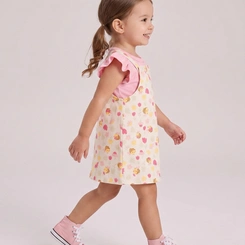 Conjunto Infantil Menina Salopete Abelha Rovi Kids