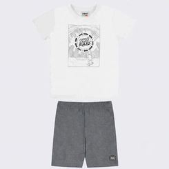 Conjunto Juvenil Masculino Camiseta E Bermuda SK8 Rovitex