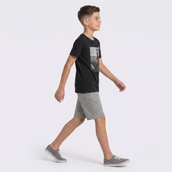 Conjunto Juvenil Masculino Camiseta E Bermuda Skate Rovitex