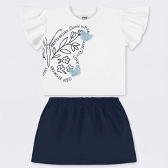 Conjunto Juvenil Feminino Blusa E Shorts Saia Rovitex
