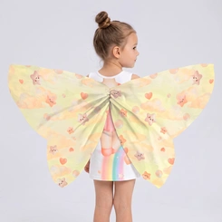 Vestido Infantil Menina Estampado Com Asas Interativas Rovi Kids