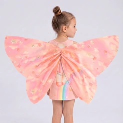 Vestido Infantil Menina Estampado Com Asas Interativas Rovi Kids
