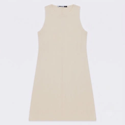 Vestido Juvenil Feminino Malha Canelada Ribana Minty