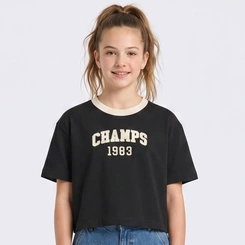 Camiseta T-Shirt Juvenil Feminina Champs Minty