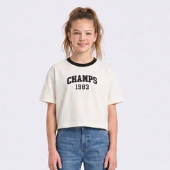 Camiseta T-Shirt Juvenil Feminina Champs Minty