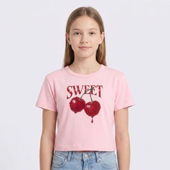 Camiseta T-Shirt Juvenil Feminina Estampada Sweet Minty