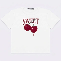 Camiseta T-Shirt Juvenil Feminina Estampada Sweet Minty