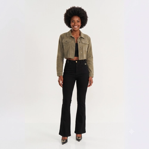 Calça Jeans Feminina Flare Petit Premium Max Denim