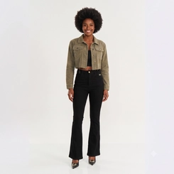 Calça Jeans Feminina Flare Petit Premium Max Denim